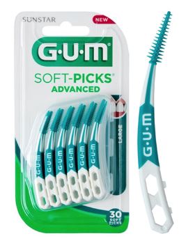 [GUM-L] GUM® SOFT-PICKS™ Advanced Large met reisdoosje 30st