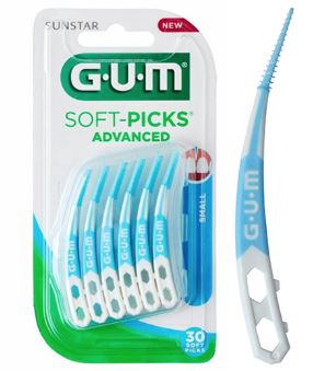 [GUM-S] GUM® SOFT-PICKS™ Advanced Small met reisdoosje 30st