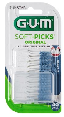[GUM-XL40] GUM® SOFT-PICKS™ XLarge met reisdoosje 40st 